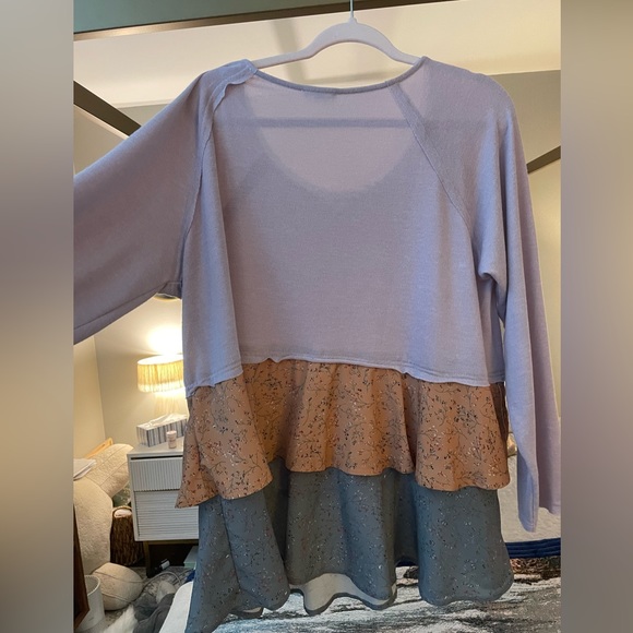 CHIC SOUL On The Right Side Top, Lavender - Picture 5 of 5